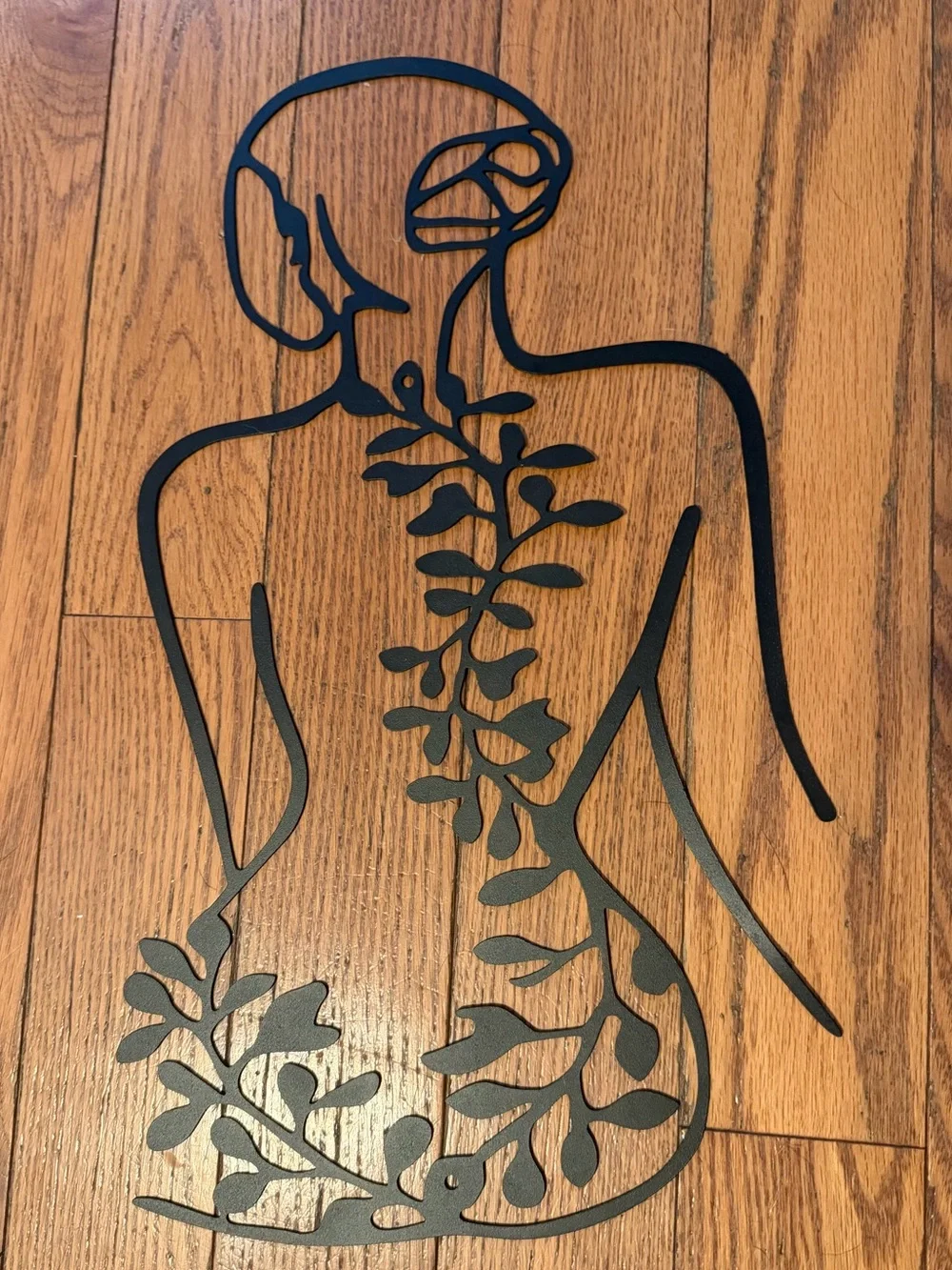 Metal Abstract Women Wall Decor